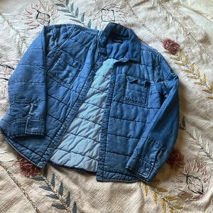 Splendid quilted denim shacket. Like new. Size medium.